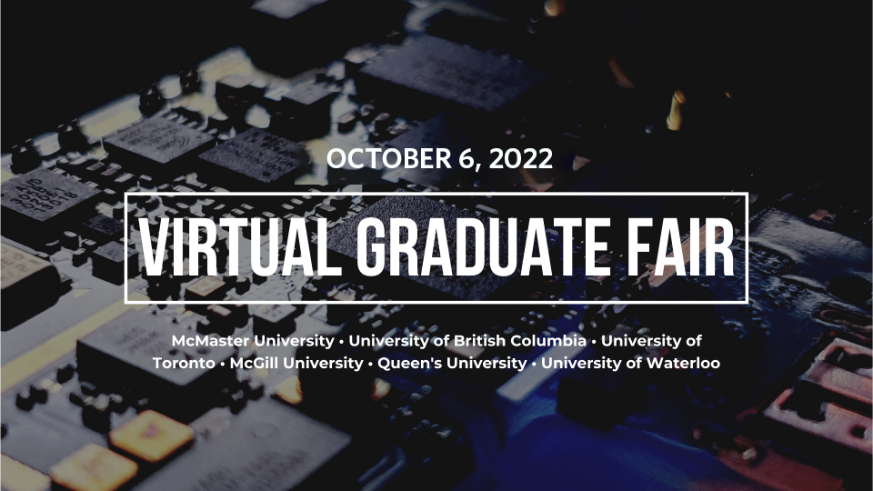 Virtual Graduate Fair is on October 6, 2022.